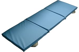 HOMECRAFT Performance Health Fall Out Bedside Mat – High Density Foam Safety Mat for Elderly and At Risk Users, Foldable Vinyl Mat for Low Beds, Impact Absorbing Floor Protection, 185 x 60 x 5 cm