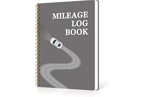 RUKAR Auto Mileage Log Book for Personal or Business, Vehicle Maintenance Log Book for Car, Miles Log Books for Taxes, Car Mileage Log for Expense Rocord Notebook, 5.9"x 8.6"