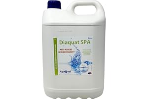 DIASA INDUSTRIAL Algicide Anti Algues Piscine, rattrapage Choc Eau Verte │Anti Eau Verte/Trouble, Traitement Anti-algues 1L et 5L │Produit Stop algues et récupération des eaux Troubles (5L)