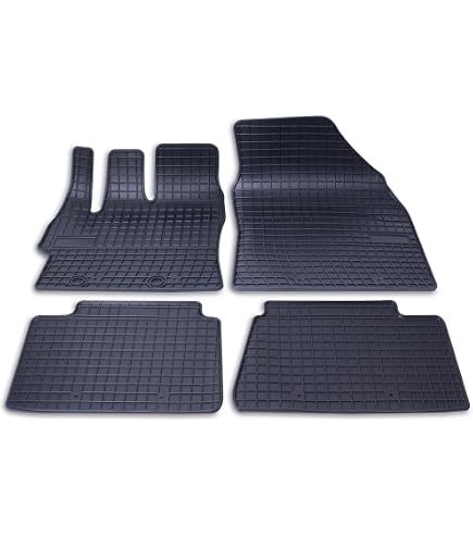 MOTOS Tappetini Gomma E Bagagliaio Per Toyota Yaris III (2011-2020) – Set Completo, Antiscivolo, TPE