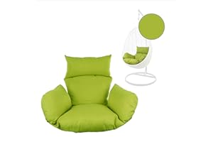 Kideo® Sitzkissen für Hängesessel, Swing Chair Kissen, Ersatzkissen, Wechselkissen, waschbar, 2-teilig, grün (Nest, 6068 Apple Green)