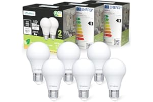 sailsco Classe B Lampadine LED E27,8W Equivalente a 100W Incandescenza,1521 Lumen,4000K Bianco Neutro,Risparmio Energetico LED A60,Lunga Durata,Basso Consumo,Non Dimmerabile,6 Pezzi
