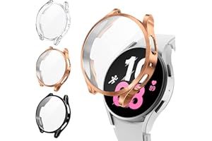 [3 sztuki] Kamita Etui ochronne na ekran do Samsung Galaxy Watch 5/Watch 4 40 mm, miękki pokrowiec ochronny z TPU na twarz, pełne pokrycie ekranu, osłona zderzaka do Galaxy Watch 5/Watch4