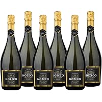 Nozeco - Alcohol Free Sparkling Drink made from alcohol-removed Wine - Vegan - Case of 6 (6 x 0.75 L) Sparkling Wine