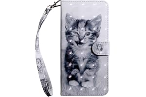 XTSTORE Cover Samsung Galaxy J2 PRO 2018/Grand Prime PRO SM-J250F, Custodia Antiurto Portafoglio con Disegni 3D Gatto Protettiva Caso con Porta Carte Chiusura Magnetica con Cinghia Protezione Case