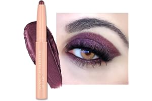 Oulac Matita Ombretto Girevole Viola Finitura Metallica - Impermeabile e a Prova di Sbavature, Dura 16 Ore+, Texture Cremosa e Setosa, Vegan, 12 Lilac Fairy