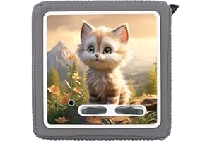 yabaduu Schutzfolie Süße Tiere kompatibel mit Toniebox Lauscher Station Aufkleber personalisierbar Zubehör für Kinder Spielzeug passgenau selbstklebend Y031 (Nr. 66 Katze, Ohne Wunschname)