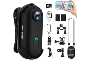 NASTOPEE Action Cam WiFi con 64GB, Fotocamera Sportiva Action cam 1080P bodycam Telecamera Portatile Videocamera Subacquea Impermeabile 30m Mini Action Camera per Moto Esterno Subacquea Ciclismo Animali