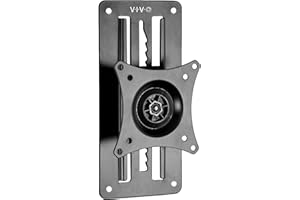 VIVO Supporto da parete articolato per monitor singolo da 17 a 32 pollici regolabile in altezza per postazioni di lavoro in piedi, adatto a 1 schermo con VESA max 100 x 100 mm, nero, MOUNT-VW01A