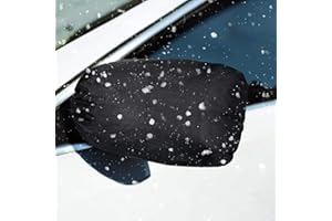 Frienda Seitenansicht Spiegel Abdeckung - Frost Schutz für Auto Rückspiegel - Schnee Eis Schutz Außenrückansicht Zubehör Universalgröße für Autos, Schwarz (2)