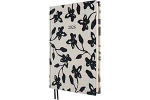 Kokonote Diary 2026 Week To View - Midnight Dahlia | Weekly Planner 2026 With Bookmarks, Pocket, January 2026 - December 2026 | Aesthetic Stationery Gifts For Women & For Men