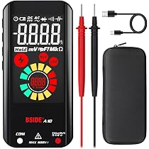 Kit Multimètre BSIDE S10 + Stylo Testeur X1 - Écran Couleur, Automatique, Pour Électriciens