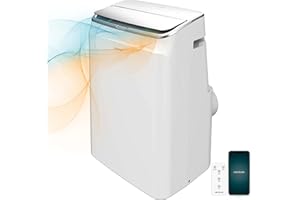Cecotec Aire Acondicionado Portátil con Mando a Distancia, Wifi y Bomba de Calor ForceClima 12800 Heating Connected. 12000 BTU, Pantalla LED, 5 Modos, Cobertura 26-28m2