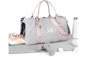 HYC00 Bolsa Gimnasio Deportiva Mujer Hombre Bolsa de Deporte Grande Bolso de Gimnasio con Compartimento Zapatos y Pocket Wet Bolsa Fitness Bolsas de Deporte de Mujer Sports Gym Bag Hospital Holdalls