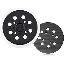 UTMACH 2 Pezzi 125mm Platorello Per Levigatrice Platorello Strappo A 8 Fori Platorello Ricambio Autoadesivo Tampone Di Ricambio Per Levigatrice Compatibile Con Bosch Gex125-1a Levigatrici Orbitali - 5