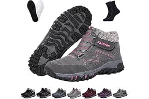 RUILEYOU Ofreischuhe Solvema Orthopädische Winterschuhe, Orthofree Winter Shoes, Warm GefüTterte Snow Boots FüR sDamen Und Herren
