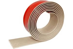 JREHUIG Barre de Seuil Autoadhésive, 400 x 5cm Barres de Transition de Seuil, Bande décorative en PVC, pour Couvrir Les Espaces Entre Les Sols en Bois, Les Carreaux (Érable)