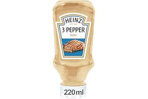 Heinz - Sauce aux trois poivres - Pimentez vos repas de manière simple - 220 ml