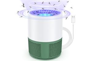 BUBBACARE Lampada Antizanzare Elettrico, Trappola Zanzare Elettrico USB Portatile Luce Insetticida, Antizanzare da Interno Lampada Antizanzare da Esterno per Insetti Zanzare Mosche Giardino Domestico Campeggio