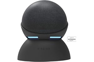 MISSION CABLES Base con batería Made for Amazon para Echo Dot (4.ª generación), Negro