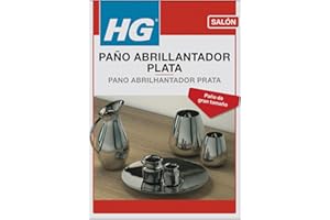 HG Panno lucidante Argento, Panno per la pulizia di gioielli e metallo, Detergente lucidante per la cura dei gioielli in oro o posate in argento, pulito, lucida e ripristina la lucentezza, 30 x 30 cm