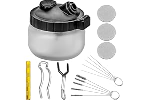 NIZIRIOO Kit de Limpieza de Aerografo, Limpieza para Pistola de Aerógrafo, 1 Set de Limpieza Aerografo, Set de Limpieza Juego de Limpieza para Aerógrafo con Cepillos de Limpieza