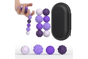 Bambebe 8PCS Silicone Magnetic Balls Fidget Toys for Adults & Teens, Stress Relief Sensory Toys for Autism ADHD Anxiety, Fun Textures Gadgets, Office Desk Toy for Women Men Teen