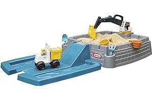 Little Tikes Dirt Diggers Excavator Sandbox for Kids - Includes Lid & Play Sand Accessories - Dump Truck Scoops & Dumps Sand - Encourages Imaginative & Active Play - For Girls & Boys Ages 3+