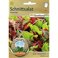 Schnittsalat Fitness Mix Saatband für Balkon & Terrasse bunt schmackhaft vitaminreich 43020 Salat