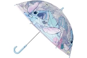 CERDÁ LIFE'S LITTLE MOMENTS Ombrello a bolle d'aria-Apertura manuale-Trasparente con motivo a punti-Realizzato in100%POE con telaio in fibra di vetro-Originale in Spagna