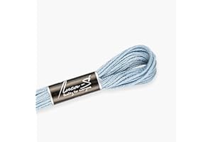 Premium Embroidery Thread Luca-S, 100% Giza Cotton, Oeko TEX Certified Stranded Cotton - 191 / DMC 3752 / Anchor 1032