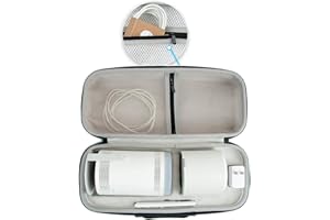 BAOMAEYEA Protective Case for Samsung The Freestyle Projector and Battery with Accessories, EVA Portable Protect Box (Black)