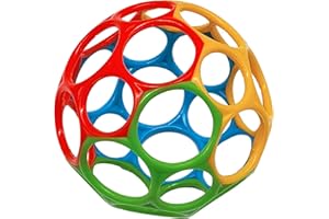 Dohe Educa - Piłka sensoryczna dla niemowląt - łatwy i elastyczny chwyt, małe dzieci, noworodki, średnica 9,5 cm, 4 kolory do stymulacji wzrokowej, gryzienia i zabawy, bez BPA