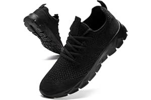Oltyutc Mens Trainers Running Walking Mesh Slip On Shoes Lightweight Comfortable Badminton Gym Tennis Sneakers Athletic