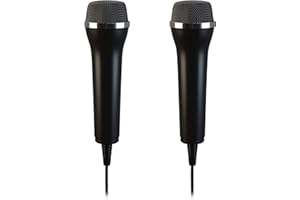 ‎LIONCAST Lioncast® Kabel Mikrofon 2er Set für PS5 / PS4, PC, Xbox, Wii, Nintendo Switch - Microphone für Singstar, Lets Sing, Voice of Germany & Karaoke - Universal Mikrofon Switch - PlayStation Zubehör