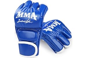 MSSAYA Boxing Gloves, Pro Training Sparring, MMA, Muay Thai, Martial Arts, Kickboxing, Punching Training Fighting Gloves for Men and Women, Blue