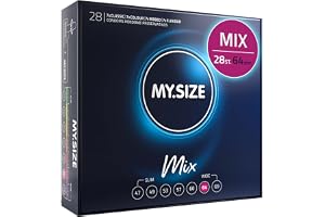 My.Size Mix Kondomer Storlek 6, 64 mm, Storpack, Innehåll 28 stycken