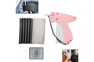 TUGEEM Stitchy Quick Clothing Fixer - Mini Stitch Gun for Clothes, Fine Stitch Tagging Gun, Pink