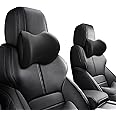 IQQI 2pcs Car Neck Pillows,Pure Memory Foam, Professional 3D Design Car headrest Pillow, Car Pillow for Driving Home Office