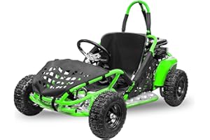 NITRO MOTORS 80cc Children's Buggy GoKid Automatic Off-Road Quad Bike Gokart, Colour: Green