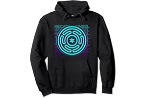 GREEK MYTHOLOGY GIFTS Rueda de Hecate Diosa Stropholos Hecate Símbolo Retro Sudadera con Capucha