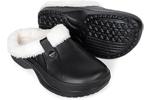 HEYO Clogs gefüttert Damen Herren warme Hausschuhe Winter Pantoffeln Pantoletten Leicht wasserdicht HKO03