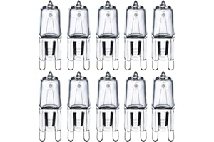 Comyan G9 Halogen Light Bulbs 230V 28W (29W) 2800K Warm White Clear G9 Capsule Bulb Dimmable, 10Pack