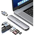 Lemorele USB C Hub for MacBook Pro/Air M1 M2 2022 2021 2020 2019 2018 13" 15" 16", 7 in 2 Multiport Adapter Hub Mac Dongle w/4K HDMI, 3 USB 3.0, SD/TF 3.0, 100W PD 40Gbps Thunderbolt 3/4