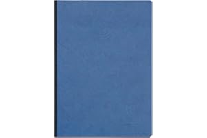 Clairefontaine 795434C Collection Nomaddict (ex Age Bag) Un Carnet Cousu Dos Toilé Bleu - A5 14,8x21 cm - 192 Pages DOT - Papier Blanc 90 g - Couverture Carte Lustrée Grain Cuir