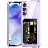 Rongep [Transparent-Kart B&ouml;lmeli] Samsung Galaxy A55 i&ccedil;in Şeffaf Kılıf Kamera Y&uuml;kseltili A 55 Koruyucu Esnek ve Hafif Tasarım