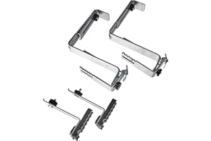 ‎POETIC POETIC/EMSA - VARIO COMFORT Blumenkastenhalter - Universell einsetzbar - Für Geländerbreiten von 4 - 12 cm - Farbe Aluminium - Tragkraft 50kg