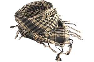 Gemini_mall Unisex Scarf Cotton Military Style Tactical Desert Shemagh Beige