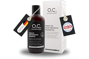 ‎O.C. HAIRCARE O.C. HAIRCARE Wake Up Hair Growth Shampoo – Haarwachstum anregen & Haarausfall reduzieren - Mildes, sulfatfreies Shampoo mit Panthenol & Aloe Vera - Löst Rückstände an der Wurzel & pflegt die Kopfhaut