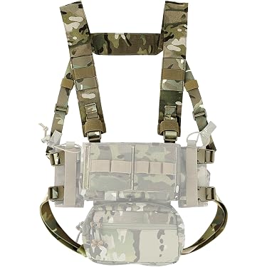 ACEXIER Cintres Tactiques Robustes - Support Plaque Molle Antidérapant Pour Gilets Airsoft Paintball